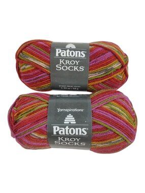 Patons Kroy Socks Dads Jacquard Yarn 2 Skeins